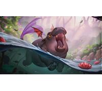 Dragon Shield Playmat - Standard Size TCG Play Mat with Stitched Edges & Non-Slip Rubber Backing - Includes Hose for Transport & Protection | Ghost Animals - The Schnortle