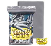 Dragon Shield | Japanese Size Card Matte Sleeves | 60 CT - Smooth & Tough Premium TCG Sleeves - Compatible with Yu-Gi-Oh, Naruto, Cardfight & Vanguard | Silver