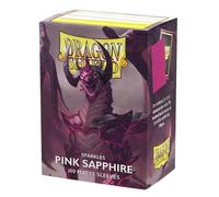 Dragon Shield | Standard Size Matte Card Sleeves | 100 CT - Smooth & Tough TCG Sleeves - Compatible with Pokemon, Flesh & Blood, One Piece & Magic The Gathering | Pink Sapphire