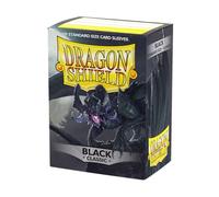 Dragon Shield | Standard Size Card Classic Sleeves | 100 CT - Smooth & Tough Premium TCG Sleeves - Compatible with Pokemon, Flesh & Blood, One Piece & Magic The Gathering | Black
