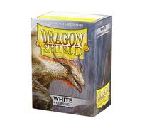 Dragon Shield | Standard Size Card Classic Sleeves | 100 CT - Smooth & Tough Premium TCG Sleeves - Compatible with Pokemon, Flesh & Blood, One Piece & Magic the Gathering | White