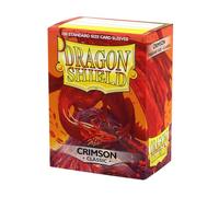Dragon Shield | Standard Size Card Classic Sleeves | 100 CT - Smooth & Tough Premium TCG Sleeves - Compatible with Pokemon, Flesh & Blood, One Piece & Magic the Gathering | Crimson