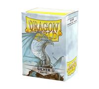 Dragon Shield | Standard Size Card Matte Sleeves | 100 CT - Smooth & Tough Premium TCG Sleeves | Compatible with Pokemon, Flesh & Blood, One Piece & Magic the Gathering | Silver