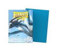 Dragon Shield - Standard size - Dual Matte - Sky Blue/Silver (100)