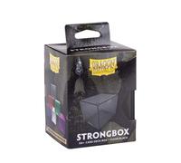 Dragon Shield Strongbox Deck Box Clear Black, Holds 100+ Double Sleeved Cards, Acrylic TCG Storage Case, Vacuum Seal Closure, Stackable, Display Lid, 83.5 x 106 x 75.5 mm