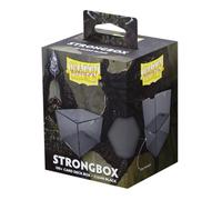 Dragon Shield Strongbox Deck Box Clear Black, Holds 100+ Double Sleeved Cards, Acrylic TCG Storage Case, Vacuum Seal Closure, Stackable, Display Lid, 83.5 x 106 x 75.5 mm