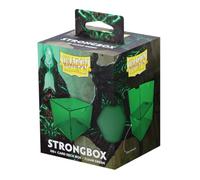 Dragon Shield Strongbox Deck Box Clear Green, Holds 100+ Double Sleeved Cards, Acrylic TCG Storage Case, Vacuum Seal Closure, Stackable, Display Lid, 83.5 x 106 x 75.5 mm