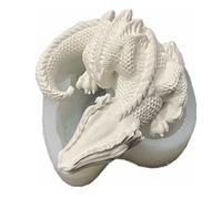 Dragon Silicone Molds for Resin, Dragon Egg Shaped Silicone Mold for Baking, Fondant Cake Decorating, Candle Soap Making, Epoxy Resin Casting, Home Decor (Fire Dragon)