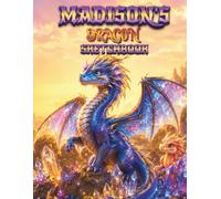 Dragon Sketchbook for Girls: Madison's Personalized Drawing Book for kids: Personalized Girls Dragon Sketchbook with Name - Blank Drawing Pad Gift for Girls Ages 7-12 - Cut Out and Display Artwork