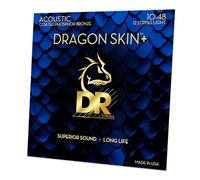 DR Strings Dragon Skin+ Coated Phosphor Bronze 12-String Light 10-48 Guitar strings