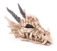 Puckator Dragon Skull Money Box - Mystery Lock Box - Fantasy Coin Piggy Bank Savings Challange - Money Pot - Kids Safe - Cool Things - Money Safe - Resin