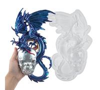 Dragon Skull Silicone Mold | 3D Reusable Non-Stick Silicone Skull Mold for Fondant | Skeleton Head Halloween Skull Statue, Home Decor,DIY Art Crafts Kit Gusengo