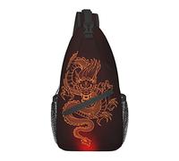 Dragon Sling Bag Crossbody Bag Shoulder Backpack Daypack Casual Backpack Chest Daypack Cool Bag