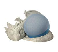 Dragon Smart Speaker Holder, 3d Printed Desk Stand, Fantasy-Themed Audio Gear Support, 20.5x19.1x9.4cm, Decorative Table Accessory, Bedroom Rv Study Room Use Aesthetic Appeal Animal Figure Ornament