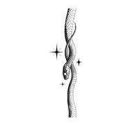 Dragon snake temporary tattoo sticker, waterproof tattoo, lasts to 15 days fake tattoo(03)