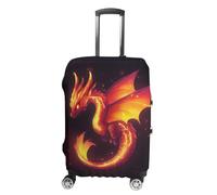 Dragon Soaring Fire Personalized Luggage Case Cover Funny Travel Accessories Washable Suitcase Protector Fit 19-32 Inch S