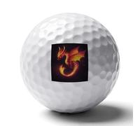 Dragon Soaring Fire Professional Standard Golf Balls Double-sided Printing Performance Ball Gift for Boyfriend Husband Father
