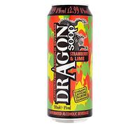 Dragon Soop Strawberry & Lime Caffeinated Alcoholic Beverage (8 x 500ml Cans)