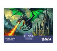 Dragon Sophisticated Jigsaw Puzzle Built for Mindful Entertainment, Combining Fantasy with Restrained UK Visual Elegance And Smooth Assembly Flow 70x50cm/1000pcs