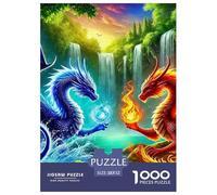 Dragon Sophisticated Jigsaw Puzzle Built for Mindful Entertainment, Combining Fantasy with Restrained UK Visual Elegance And Smooth Assembly Flow 52x38cm/1000pcs