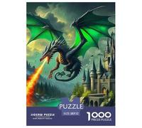 Dragon Sophisticated Jigsaw Puzzle Built for Mindful Entertainment, Combining Fantasy with Restrained UK Visual Elegance And Smooth Assembly Flow 52x38cm/1000pcs