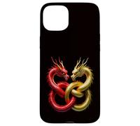 Dragon Spirit Knotted Dragons Case for iPhone 15 Plus