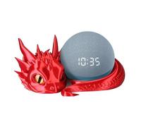 Dragon Stand For Ec-ho Dot 4th/5th Gen, Desktop Stand Base Mount with Light Guide, Lying Baby Dragon Holder For Ec-ho Dot Accessories, Printed Smart Speaker Base Holder Desktop Decoration