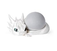 Dragon Stand for Echo Dot 4th/5th Gen, 3D Printed Smart Speaker Holder and Exquisite Desktop Decoration (White)