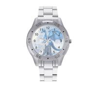 Dragon Stand On Castles Men's Wrist Watches Stainless Steel Strap Business Quartz Watch for Daily Wear