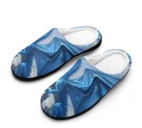 Dragon Stand On Castles Women's Slippers Cotton Warm House Shoes with Rubber Anti-Slip Sole Slip On for Home Outdoor 11-12(42-43)