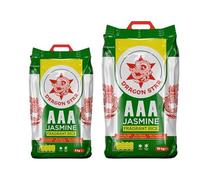 Dragon Star AAA Jasmine Fragrant Rice 15kg | 10kg + 5kg | Long Grain and Authentic Rice | Aromatic Flavour | Soft and Fluffy Texture | Perfect for Traditional Recipes