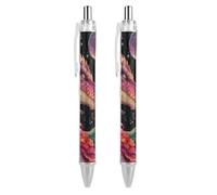 Dragon Stars Moon Universes Cute Ballpoint Pens Retractable Ball Point Pens 2 PCS