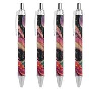 Dragon Stars Moon Universes Cute Ballpoint Pens Retractable Ball Point Pens 4 PCS
