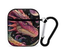 Dragon Stars Moon Universes Slim Headphone Case Shockproof with Hook Black-style
