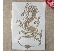 Dragon Stencils for Painting,26x18cm Chinese Dragon Stencils for Crafts Reusable,Animal Template,Drawing Templates,DIY Art Projects Style B