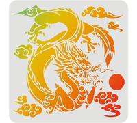 Dragon Stencils for Painting,30x30cm Asian Oriental Chinese Dragon Animal Stencils for Crafts Reusable,Animal Template,Drawing Templates,DIY Art Projects