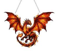 Dragon Sun Catcher, Acrylic Suncatchers for Windows Hanging, Stained Glass Window Hanging, Sun Catchers Indoor Window, Gift Idea & Garden Ornament Indoor Outdoor Use