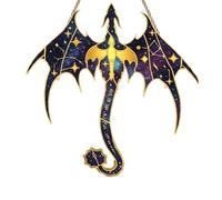 Dragon Sun Catchers for Windows, Acrylic Fourth Merch Wing Suncatcher, Stained Glass Window Hanging Ornament, 2D Flat Hanging Garden Ornament Suncatchers for Home Window Wall Decoration