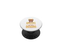 Dragon Tabletop RPG Player Fantasy PopSockets Adhesive PopGrip