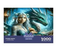 Dragon Taming Elf 1000 Piece Jigsaw Puzzles for Adults Educational Games Birthday Gifts for Women And Man Challenge High Difficulty 70x50cm/1000pcs