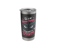 Dragon This is My Human Costume I'm Really A Dragon Dragons Stainless Steel Insulated Tumbler
