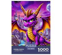 Dragon Thoughtfully Designed Jigsaw Puzzle for Quiet Leisure Moments, Highlighting Fantasy through A Smooth Balanced Structure That Feels Rewarding to Complete 52x38cm/1000pcs