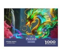 Dragon Thoughtfully Designed Jigsaw Puzzle for Quiet Leisure Moments, Highlighting Fantasy through A Smooth Balanced Structure That Feels Rewarding to Complete 52x38cm/1000pcs