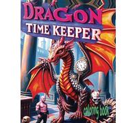 DRAGON TIME KEEPER coloring book: 51 Pages Of Giant Fantasy Lizard Clock Holders Waiting For Color Application By Youthful Elderly, Teens, Adults, And Kids