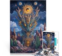Dragon Totem1000 Piece Puzzle For teenagers Challenging To Complete But Fun And Humorous Wishlist with Santa Claus 38x26cm