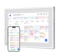 Dragon Touch 10.1 inch Digital Calendar Chore Chart - Interactive Touchscreen, Smart Family Planner, Hearth Display Desk Digital Calendar Seamless Scheduling white