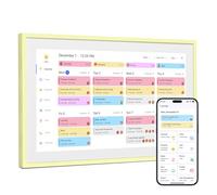 Dragon Touch 15.6" Digital Calendar, Honey Glow, 2026 Family Wall Planner, 1080P Full HD Interactive Touchscreen, Smart Chore Chart and Home Organization, Gift for Busy Families Scheduling