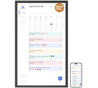 Dragon Touch 32" Digital Calendar Chore Chart - 1080P Full HD Interactive Touchscreen, Smart Family Planner, Hearth Display Digital Calendar Wall & Desk Mountable for Seamless Scheduling Black