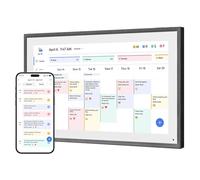 Dragon Touch Calendar, 21.5" Digital Calendar 2025 Family Wall Planner, 1080P Full HD Interactive Touchscreen, Smart Chore Chart and Home Organization, Gift for Busy Families Scheduling Black