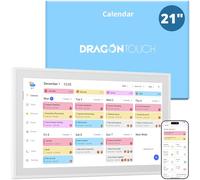Dragon Touch Calendar, 21.5" Digital Calendar 2025 Family Wall Planner, 1080P Full HD Interactive Touchscreen, Smart Chore Chart and Home Organization, Gift for Busy Families Scheduling
